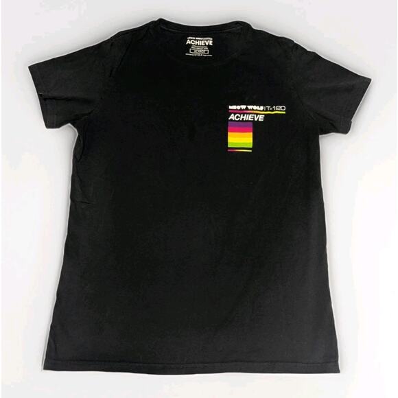 Meow Wolf T Shirt Size S Black Cotton Achieve Graphic RTX Merch T-120 Omega Mart - Picture 2 of 5